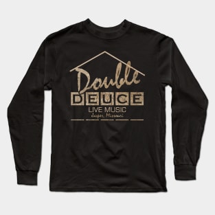 double vintage retro art Long Sleeve T-Shirt